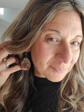 Load image into Gallery viewer, Christmas Truck Wood Teardrop Earrings