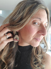 Load image into Gallery viewer, Christmas Truck Wood Teardrop Earrings