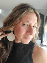 Load image into Gallery viewer, Unique Earrings with Gold Posts, Stylish Lightweight Boho Earrings