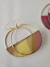 Load image into Gallery viewer, Summer Hoops Colorful Wood Earrings