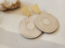 Load image into Gallery viewer, Unique Earrings with Gold Posts, Stylish Lightweight Boho Earrings