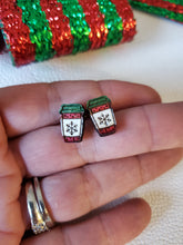 Load image into Gallery viewer, Peppermint Latte or Cold Brew Wood Studs for Winter