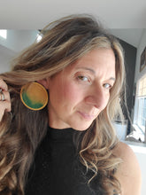 Load image into Gallery viewer, Aura Vibrant Boho Wood Earrings