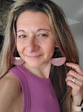 Load image into Gallery viewer, Summer Hoops Colorful Wood Earrings