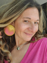 Load image into Gallery viewer, Aura Vibrant Boho Wood Earrings