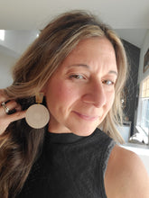 Load image into Gallery viewer, Unique Earrings with Gold Posts, Stylish Lightweight Boho Earrings