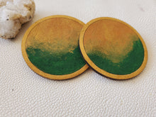 Load image into Gallery viewer, Aura Vibrant Boho Wood Earrings