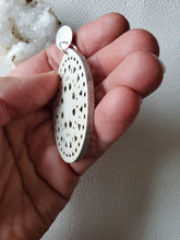 Load image into Gallery viewer, Mariana White Boho Wood Earrings