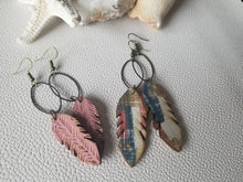 Load image into Gallery viewer, Featherwood Dangle Earrings