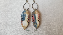 Load image into Gallery viewer, Featherwood Dangle Earrings