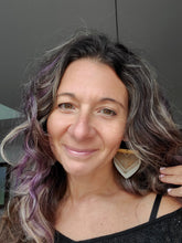 Load image into Gallery viewer, Fall Mandala Wood Earrings