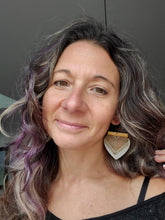 Load image into Gallery viewer, Fall Mandala Wood Earrings