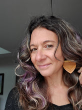 Load image into Gallery viewer, Fall Mandala Wood Earrings