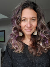Load image into Gallery viewer, Nightfall Wood Dangle Earrings