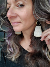 Load image into Gallery viewer, Nightfall Wood Dangle Earrings