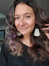 Load image into Gallery viewer, Nightfall Wood Dangle Earrings