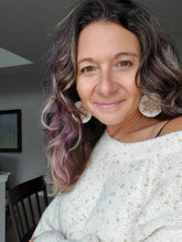 Load image into Gallery viewer, Boho Snow Wood Earrings