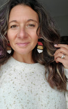 Load image into Gallery viewer, Santa Dangle Separates Wood Earrings