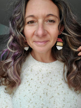 Load image into Gallery viewer, Santa Dangle Separates Wood Earrings