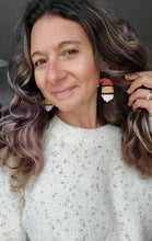 Load image into Gallery viewer, Santa Dangle Separates Wood Earrings