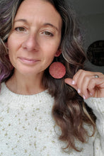 Load image into Gallery viewer, Pointsetta Ornament Christmas Wood Earrings