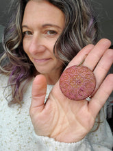 Load image into Gallery viewer, Pointsetta Ornament Christmas Wood Earrings