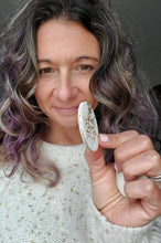 Load image into Gallery viewer, Boho Snow Wood Earrings