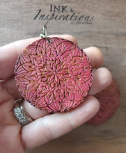 Load image into Gallery viewer, Pointsetta Ornament Christmas Wood Earrings