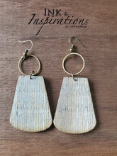 Load image into Gallery viewer, Nightfall Wood Dangle Earrings