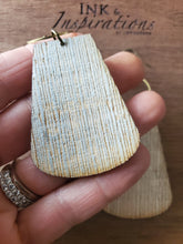 Load image into Gallery viewer, Nightfall Wood Dangle Earrings