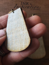 Load image into Gallery viewer, Nightfall Wood Dangle Earrings