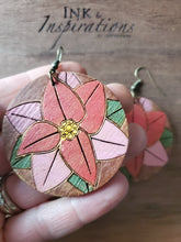 Load image into Gallery viewer, Bohemain Pointsettia Earrings