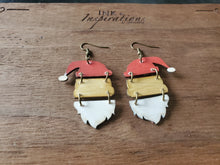 Load image into Gallery viewer, Santa Dangle Separates Wood Earrings