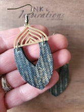 Load image into Gallery viewer, Ayre Wood Dangle Earrings