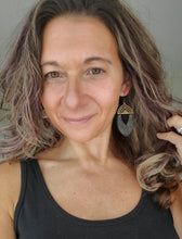 Load image into Gallery viewer, Ayre Wood Dangle Earrings