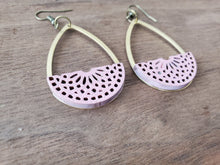 Load image into Gallery viewer, Fawna Wood Teardrop Earrings