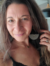 Load image into Gallery viewer, Boho Wood Hoop Earrings