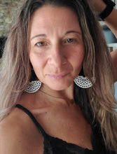 Load image into Gallery viewer, Boho Wood Hoop Earrings