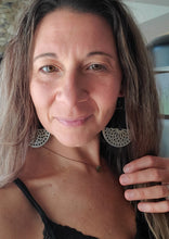 Load image into Gallery viewer, Boho Wood Hoop Earrings