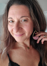 Load image into Gallery viewer, Fawna Wood Teardrop Earrings
