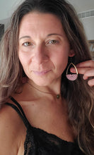 Load image into Gallery viewer, Fawna Wood Teardrop Earrings
