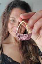 Load image into Gallery viewer, Fawna Wood Teardrop Earrings