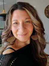 Load image into Gallery viewer, Boho Wood Hoop Earrings