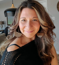 Load image into Gallery viewer, Boho Wood Hoop Earrings