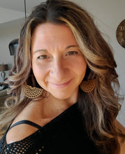 Load image into Gallery viewer, Boho Wood Hoop Earrings