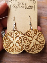 Load image into Gallery viewer, Mediterranean Wood Earrings
