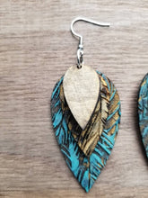 Load image into Gallery viewer, Stacked Wooden Earrings