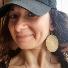 Load image into Gallery viewer, Cymbal Wood Earrings