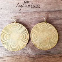 Load image into Gallery viewer, Cymbal Wood Earrings