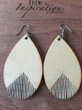 Load image into Gallery viewer, Country Fringe Wood Teardrop Earrings